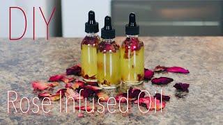 DIY Rose Infused Oil for Healthy Skin Hair Nails & Aromatherapy 