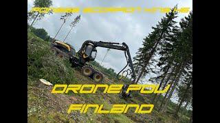 Ponsse Scorpion King  Drone Pov  Finland