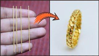 24K Gold Twisted Ring Making  Jewellery Making  How its Made - Gold Smith Jack