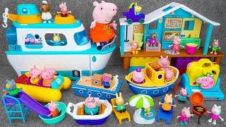 90 Minutes Satisfying with Unboxing Cute Peppa Pig Cruise Ship Toys Collection ASMR  Review Toys