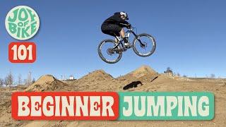 HOW TO JUMP A MOUNTAIN BIKE  OVER 40  This dude learns spooky fast