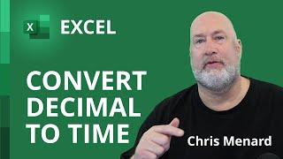 Excel Covert decimal hours Excels hours & minutes 8.25 to 815