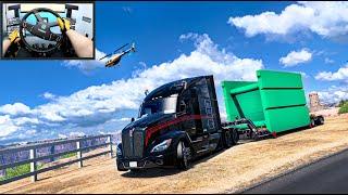 Navigating the Canyon with Oversized Cargo - American Truck Simulator - Moza R21 & TSW Setup