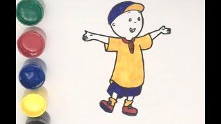 #caillou #boyamakitabı #çocukvideoları #çizgifilm #kayu Caillou Çizimi - Caillou Boyama