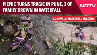 Lonavala Waterfall Accident Latest News  Picnic Turns Tragic 3 Of Family Drown 2 Children Missing