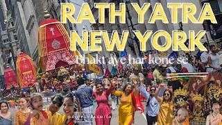 Largest Lord Jagannatha Ratha Yatra Event In New York USA 2024 - Hare Krishna Parade  Hindi Vlog