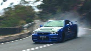 R34 GTR Hillclimb Windy Point Closed Public Road