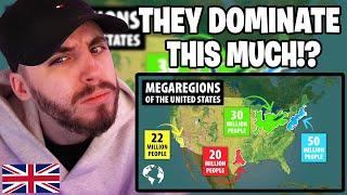 Brit Reacts to The Top 4 MEGAREGIONS Of The United States How These Regions Dominate The Country