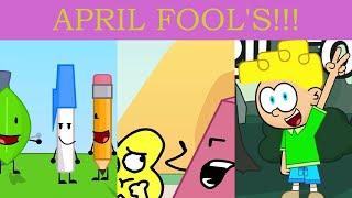 Every April Fools Prank of BFDI As of BFDIA 11