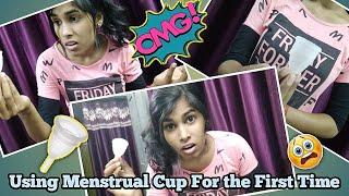 On Camera ExperiencePainful or not?Using Menstrual Cup For the First time  How to Insert & Remove