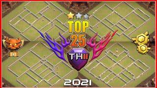 NEW TOP 25 TH11 WAR BASE + LINK  ANTI ZAP WITCHES BASES  TOP 25 BEST TH11 WAR BASE DESIGN  COC