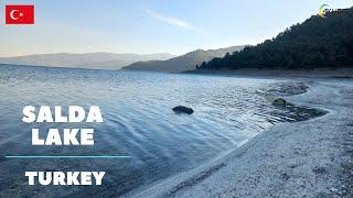 SALDA LAKE Salda Gölü Walking Tour  Burdur Turkey 2022  4K UHD