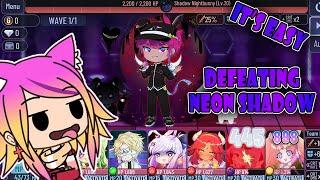 How I Defeat Neon Shadow  Ch.1 Main Story Gacha Club Battle Mode