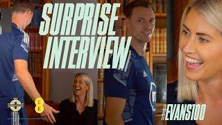 Jonny Evans gets surprise interview with wife Helen