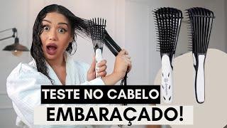 TESTEI A *ESCOVA POLVO* NO MEU CABELO CACHEADO