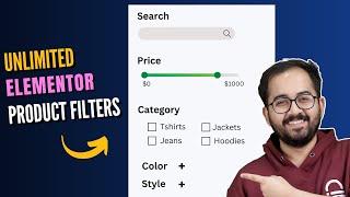 Quickly Add Any Product Filters Using Elementor FREE