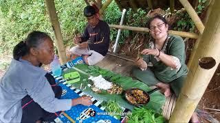 NIKMAT NYA BOTRAM DI SAUNG SAWAH DENGAN IKAN HASIL TANGKAPAN POLO DI SUNGAI