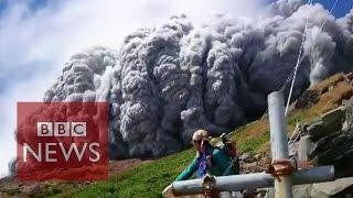Video Japan volcano shoots rock & ash on Mount Ontake - BBC News