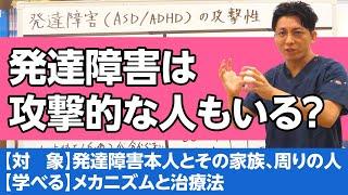 第二部各論　第１章11節　発達障害（ASD ADHD）の人が攻撃的なのはなぜ？ #精神医学 #発達障害 #ASD #ADHD