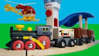 Wooden Trains - Brio World Railway and Airport Adventure Track