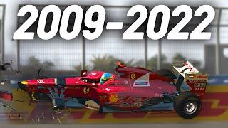 The Evolution Of Crashing In F1 Games 2009-2022