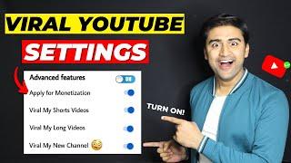 5+ VIRAL YouTube SETTINGS that you MUST Know  Grow YouTube Channel Fast without using Google Ads