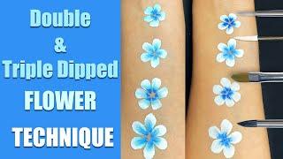 How to Paint Double and Triple Dipped Flowers Face Painting Tutorial