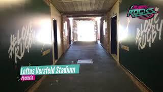 Walking out tunnel at Loftus Versfeld