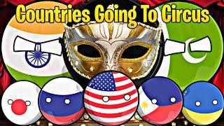 Countries Going To Circus Funny and interesting#countryballs #worldprovinces