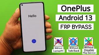All OnePlus Android 13 FRP BypassRemove Google Account Lock Without Pc  Without Talkback 2023