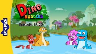 Dino Buddies 17-20  Going On a Picnic  Lets Go Swimming  Triceratops Stegosaurus Microraptor