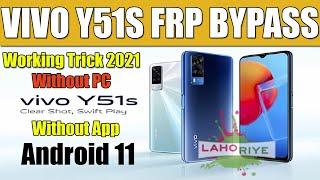 All Vivo Android 11 FRP Bypass 2021 Trick  Vivo Y51s Google Account Bypass  Without PC