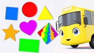 Learn Colors and Shapes  Educational Videos for Children  Baby Songs  Go Buster  Little Baby Bum