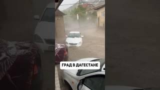 Сильные осадки в виде дождя и града выпали в селе Кикуни Гергебильского района. #дагестан