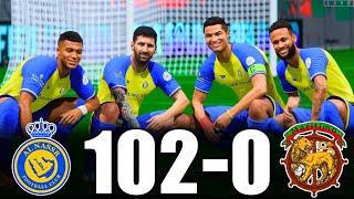 FIFA 23  RONALDO MESSI MBAPPE NEYMAR HAALAND ALLSTARS  AL-NASSR 102-0 MARITIMO  PS5 4K 60FPS