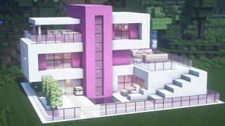 Minecraft Tutorial   Realistic Modern House 