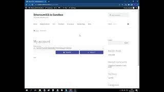 Account Management Select Shortcode Demo - WordPress Ethereum Wallet Plugin