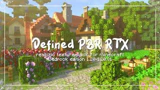 what shader i use for my Minecraft Bedrock gameplay Defined PBR RTX texture pack for 1.20+ ️🪴