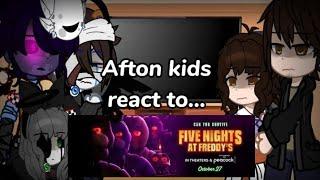 Afton kids react to FNaF movie... Gacha club •¡SPOILERS•