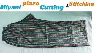 Miyani Wali  Plazo Cutting and Stitching  #beginners #Pantplazo #plazodesign #sewingtips #tricks