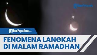 Fenomena Langka Bulan Sabit Indah Bersanding dengan Bintang di Malam ke-2 Ramadhan 1444 H