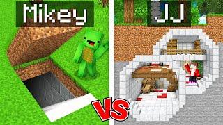 Mikey POOR vs JJ RICH Secret Mountain Base Battle in Minecraft Maizen