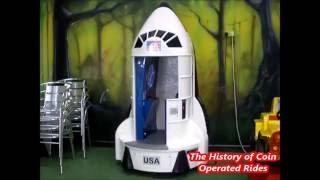 2000s Coin Operated Rocket Kiddie Ride - Shuttle