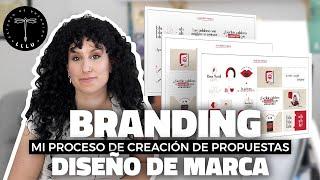 DISEÑO de propuestas de BRANDING  Mi proceso creativo como diseñadora de marcas para emprendedores