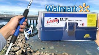 $25 LOADED Walmart Saltwater Tackle Box Fishing Challenge