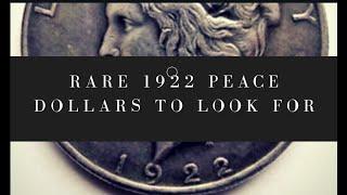 Rare 1922 peace dollars you should be looking for