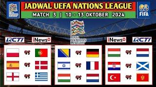 Jadwal UEFA Nations League Match 3  POLANDIA vs PORTUGAL  SPANYOL vs DENMARK  Klasemen