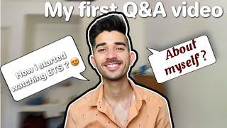 How i started watching BTS ?   My first Q&A video  Went for the haircut too   Adil Reacts