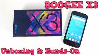 DOOGEE X3 UNBOXING and HANDS-ON