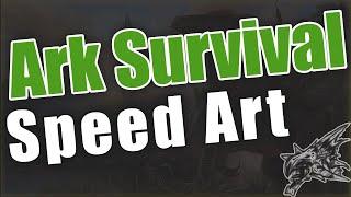 Ark Survival Evolved  SPEED ART  YouTube Banner Reaper